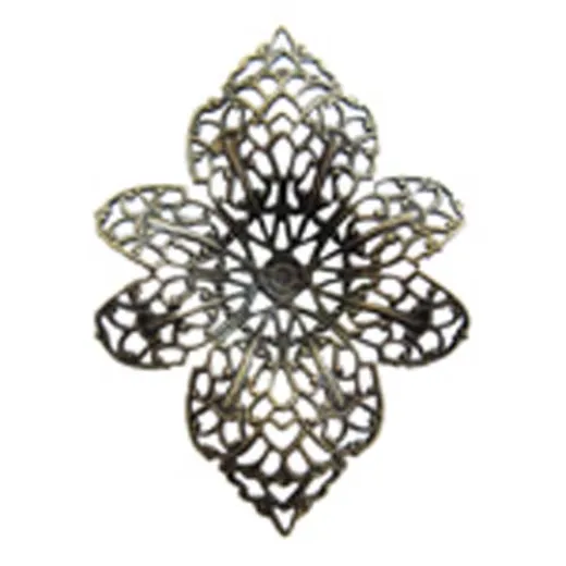 Antique Brass Enchanted Filigree Component Link Drop Pendant, Kabela Designs, Vintage Style, 57mm x 41mm, 1 piece Antique Brass Enchanted Filigree Component Link Drop Pendant, Kabela Designs, Vintage Style, 57mm x 41mm, 1 piece