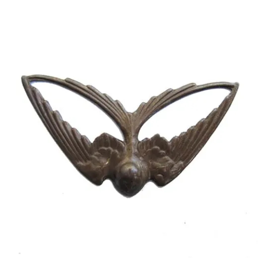 Rustic Sable Brass Wings Of Love Bird Component Link Drop Pendant, Kabela Designs, Vintage Style, 41mm x 21mm, 1 piece Rustic Sable Brass Wings Of Love Bird Component Link Drop Pendant, Kabela Designs, Vintage Style, 41mm x 21mm, 1 piece