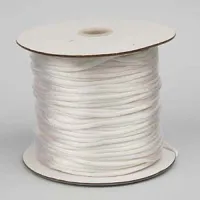 3mm Rattail Cord, White, priced per 5 metre