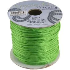2mm Rattail Cord, Grass Green in 5m pack