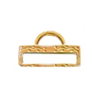 Miyuki-Strap Findings Rect. 19.5x11mm Gold, 2pieces