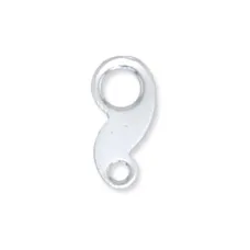 8mm Wavy Silver Colour Tag, pack of 144pcs, 322B-013
