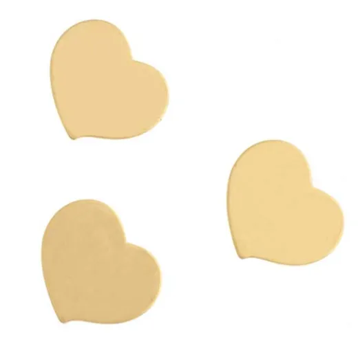 24ga Brass Heart, 18 x 21mm, Pack of 3 24ga Brass Heart, 18 x 21mm, Pack of 3