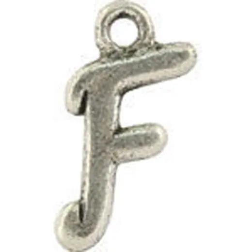 F Hanging Letter Charm 8x14mm F Hanging Letter Charm 8x14mm