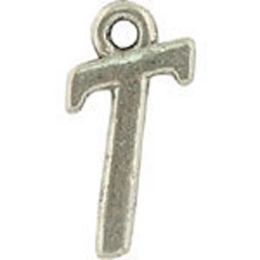 T Hanging Letter Charm 8x14mm T Hanging Letter Charm 8x14mm