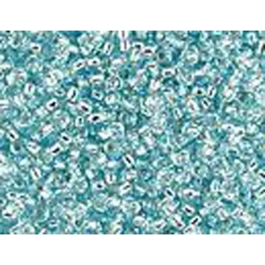 Silver Lined Aqua, Colour 0018, Miyuki Size 15/0 Seed Beads, Approx 100 Grams, Silver Lined Aqua, Colour 0018, Miyuki Size 15/0 Seed Beads, Approx 100 Grams,