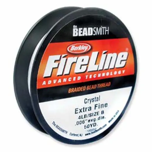 Fireline Thread, 4lb Crystal Clear 125yd 0.005 Fireline Thread, 4lb Crystal Clear 125yd 0.005