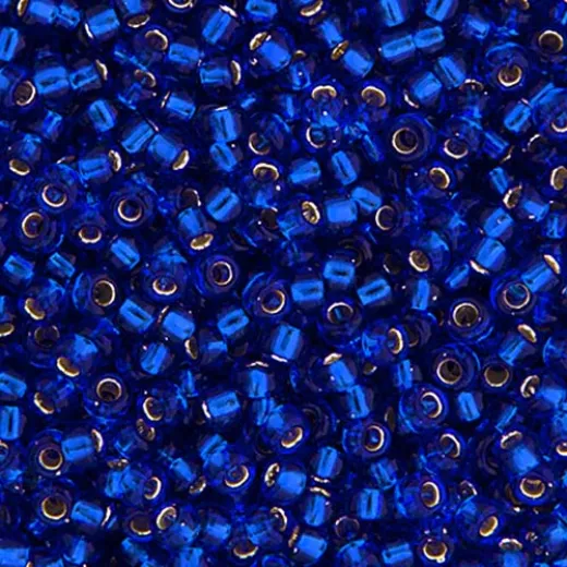 Cobalt Silver Lined Miyuki 11/0 Seed Beads, 250g, Colour 0020 Cobalt Silver Lined Miyuki 11/0 Seed Beads, 250g, Colour 0020