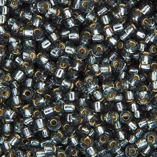 Grey Silver Lined, Miyuki 11/0 Seed Beads, Colour 0021, 22g Approx