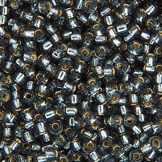 Grey Silver Lined, Miyuki 11/0 Seed Beads, Colour 0021, 250 Grams Grey Silver Lined, Miyuki 11/0 Seed Beads, Colour 0021, 250 Grams