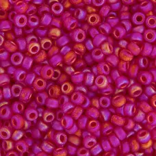 Ruby Transparent AB Matte, Miyuki 11/0 Seed Beads, Colour 0141FR, 250 Grams