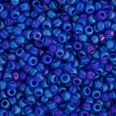 Cobalt Transparent AB Matte, Miyuki 11/0 Seed Beads, Colour 0151FR, 250 Grams