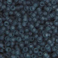 Grey Transparent Matte, Miyuki 11/0 Seed Beads, Colour 0152F, 22g Approx
