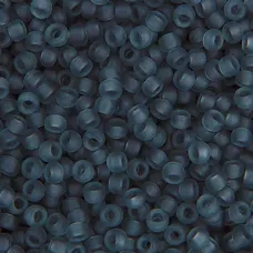 Grey Transparent Matte, Miyuki 11/0 Seed Beads, Colour 0152F, 22g Approx