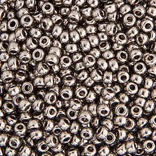 Steel, Miyuki 11/0 Seed Beads, Colour 0190, 5.2g Approx Steel, Miyuki 11/0 Seed Beads, Colour 0190, 5.2g Approx