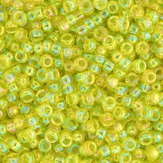 Chartreuse Transparent AB Miyuki 11/0 Seed Beads, 250g, Colour 0258