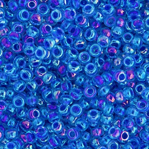 Blue Violet AB Lined-Dyed Colour-353, Miyuki 8/0, 22g Blue Violet AB Lined-Dyed Colour-353, Miyuki 8/0, 22g
