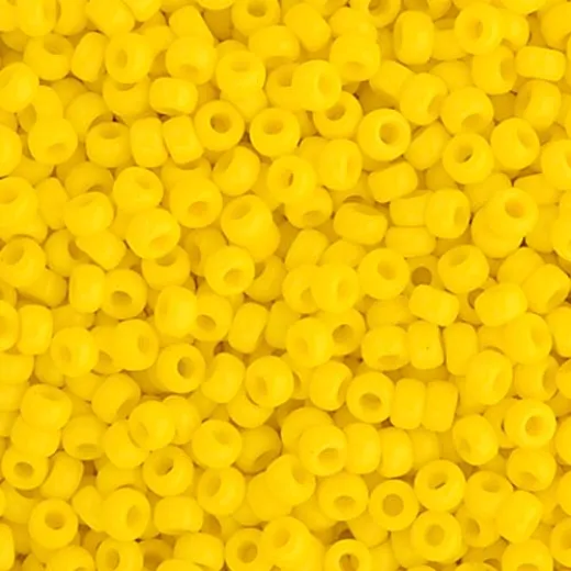 Yellow Opaque Colour -0404, Miyuki 11/0, 22g Yellow Opaque Colour -0404, Miyuki 11/0, 22g