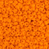 Miyuki Size 11/0 Seed Beads, Orange Mandarin Opaque, colour 0405, 22g Approx. 