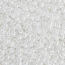 White Pearl Opaque Luster Miyuki 11/0 Seed Beads, 250g, Colour 0420
