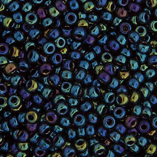 Blue Opaque Iris Colour-452, Miyuki 11/0, 22g Blue Opaque Iris Colour-452, Miyuki 11/0, 22g