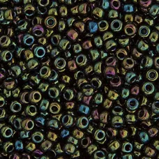 Green Opaque Iris Miyuki 11/0 Seed Beads, 250g, Colour 0453