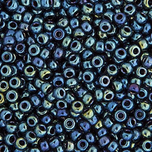 Gunmetal Opaque Iris Miyuki 11/0 Seed Beads, 250g, Colour 0456