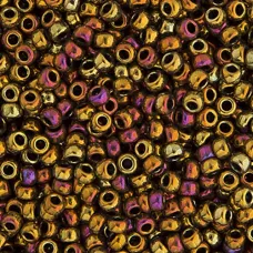 Bulk Bag Light Bronze Iris/AB Metallic Miyuki 11/0 Seed Beads, 250g, Colour 0462