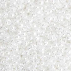 Bulk Bag White Pearl Ceylon Miyuki 11/0 Seed Beads, 250g, Colour 0528