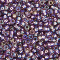Bulk Bag Smoky Amethyst Silver Lined AB Miyuki 11/0 Seed Beads, 250g, Colour 1012