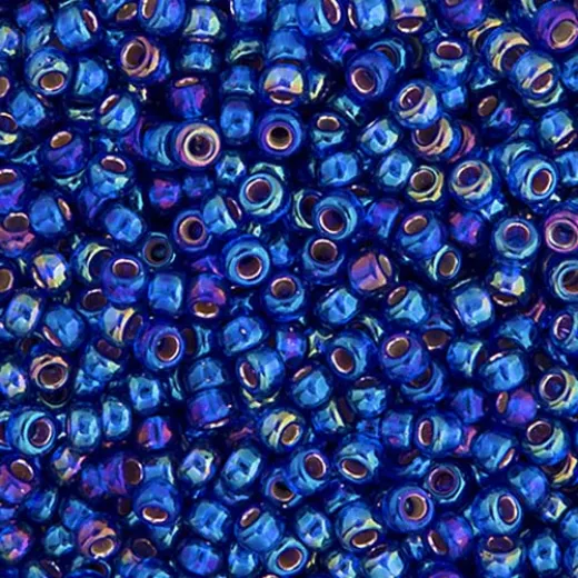 Cobalt Silver Lined AB Miyuki 11/0 Seed Beads, 250g, Colour 1020 Cobalt Silver Lined AB Miyuki 11/0 Seed Beads, 250g, Colour 1020