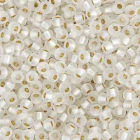 Crystal Silver Lined Semi-frosted colour 1901, Miyuki 11/0, 22g