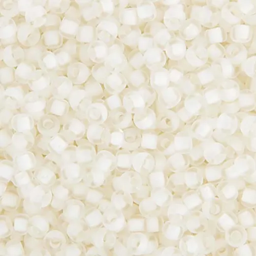 Crystal White Lined Semi-frosted Miyuki 11/0 Seed Beads, 22g approx, Colour 1920 Crystal White Lined Semi-frosted Miyuki 11/0 Seed Beads, 22g approx, Colour 1920