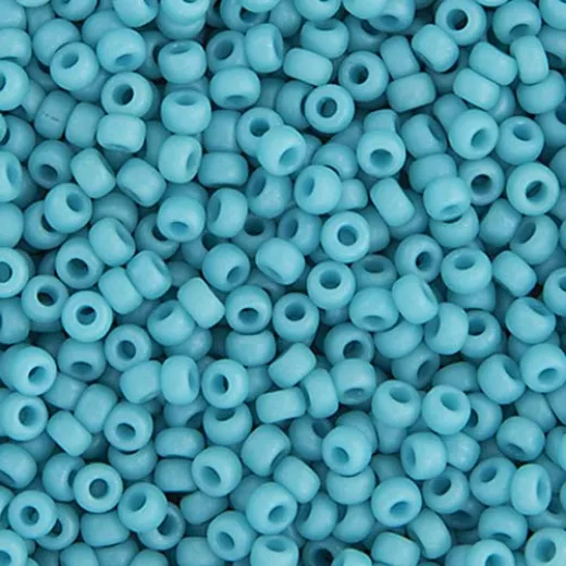 Tur. Blue Opaque Matte Luster Miyuki 11/0 Seed Beads, 250g, Colour 2029 Tur. Blue Opaque Matte Luster Miyuki 11/0 Seed Beads, 250g, Colour 2029