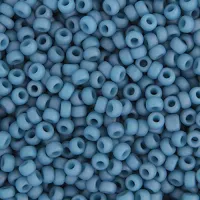 Bulk Bag Light Denim Opaque Matte Luster Miyuki 11/0 Seed Beads, 250g, Colour 2038