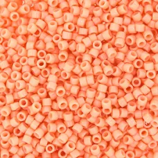 DB2111 Duracoat Opaque Dyed Peach, Size 11/0 Miyuki Delica Beads, 5.2g approx.