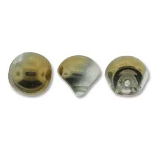 Crystal Amber Mushroom Bead 9x8mm - 30 beads Crystal Amber Mushroom Bead 9x8mm - 30 beads