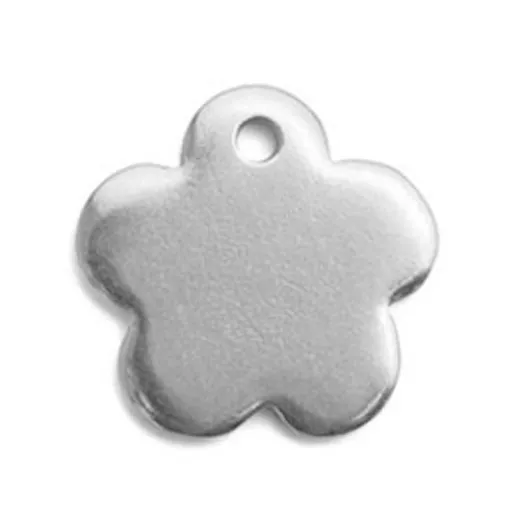 Pewter Flower, 3/4" Blank