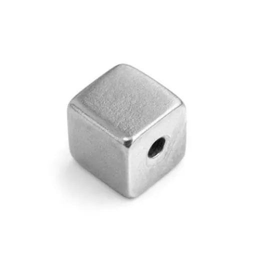 Pewter Large 3D Cube, 12.5mm Blank Pewter Large 3D Cube, 12.5mm Blank