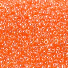 Transparent Orange Luster, Miyuki 11/0 Seed Beads, Colour 0165, 22g Approx.