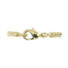 Beadalon EZ-Crimp- & Lobster Clasp set. Gold plated.