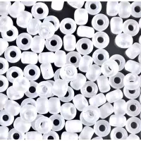 Miyuki Size 6 Seed Beads, Crystal Transparent AB Matte, Colour 0131FR, 20g approx.