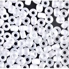 Miyuki Size 6 Seed Beads, Crystal Transparent AB Matte, Colour 0131FR, 20g appro...