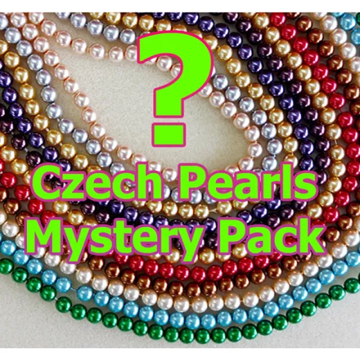Mystery Bundle - Czech Glass Pearls! Worth at least £50 - limited to one per customer Mystery Bundle - Czech Glass Pearls! Worth at least £50 - limited to one per customer