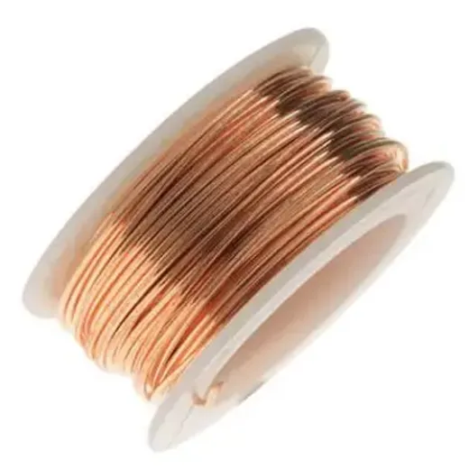 Bare Phosphor Bronze 22ga copper wire, 8yd spool