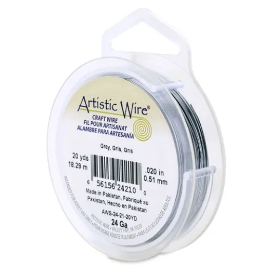 Grey colour copper wire, 24 gauge, 18.29m reel Grey colour copper wire, 24 gauge, 18.29m reel