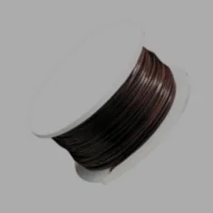 Brown 26 gauge coated copper wire, 13.72m reel