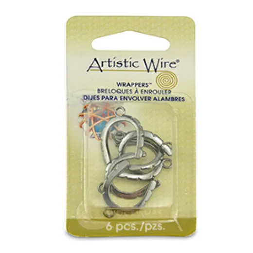 Artistic Wire Wrapper, Curved, Hematite Color, 6 pc Artistic Wire Wrapper, Curved, Hematite Color, 6 pc