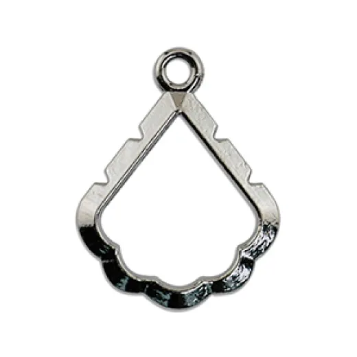 Artistic Wire Wrapper, Pear, Hematite Color, 6 pc A300C-034 Artistic Wire Wrapper, Pear, Hematite Color, 6 pc A300C-034