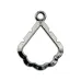 Artistic Wire Wrapper, Pear, Hematite Color, 6 pc A300C-034 Artistic Wire Wrapper, Pear, Hematite Color, 6 pc A300C-034